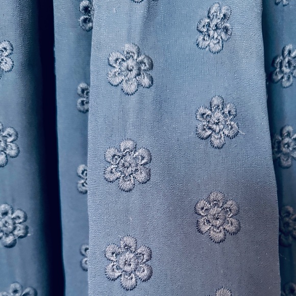 3.1 Phillip Lim Navy Mini Dress w/ Embroidered Flowers - Picture 3 of 7